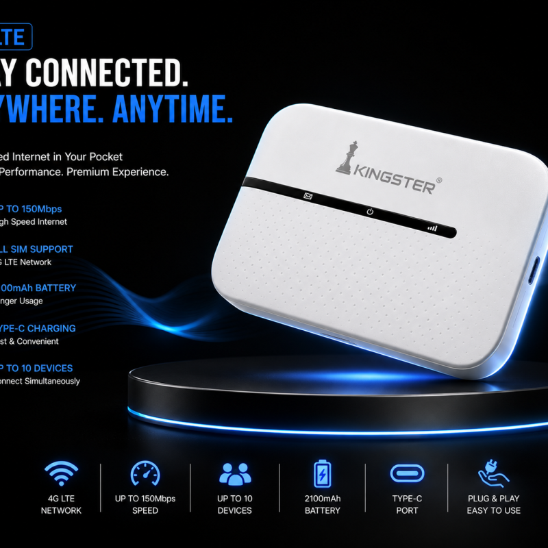 KINGSTER 4G LTE Portable WiFi Hotspot Pocket WiFi Router